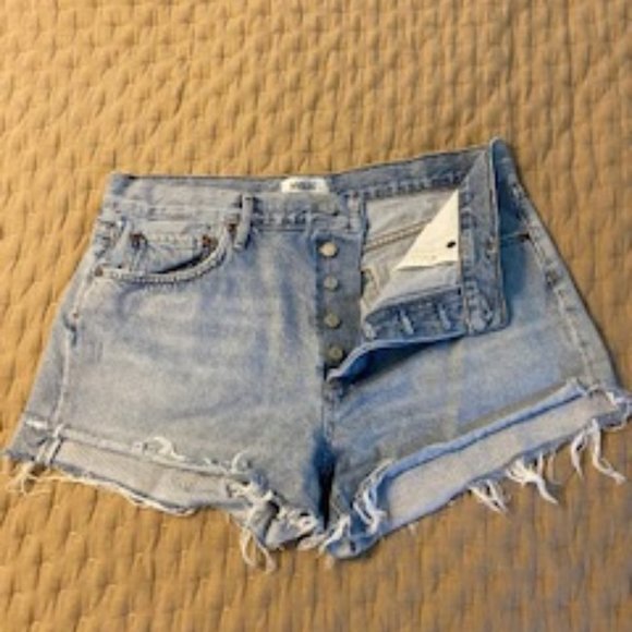 AGOLDE Parker Long Loose Vintage Shorts - Picture 3 of 5